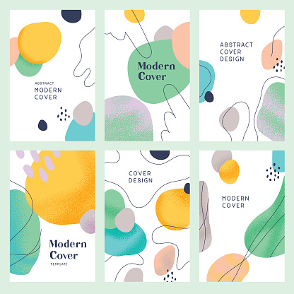 Collection of trendy cover designs for multiple purposes. 
Fully editable vectors.