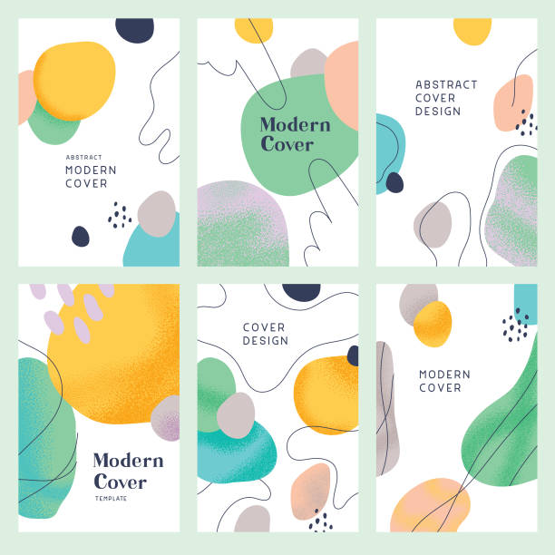 Abstract modern cover templates Collection of trendy cover designs for multiple purposes.
Fully editable vectors. magazine cover illustrations stock illustrations