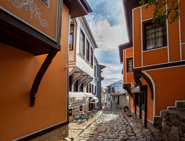 istock Plovdiv, Bulgaria, Old Town, Essen 1187355889