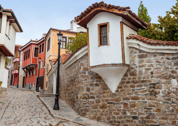 istock Plovdiv, Bulgaria, Old Town Revival Architecture 1187355905