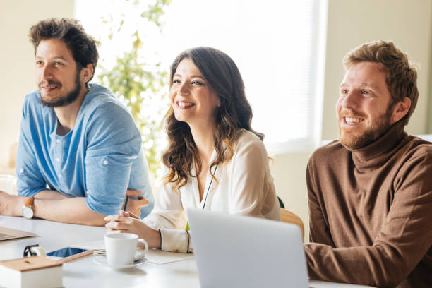 istock Businesspeople Having a Meeting 1187356672