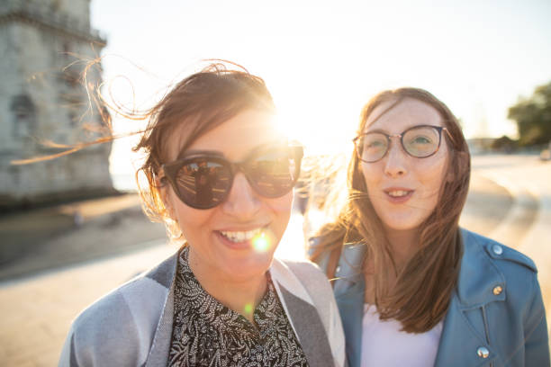 istock Friend's smiling inspired by spring sun 1187359281