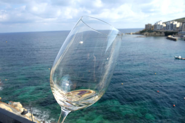 istock Mediterranean sea through a crystal glass 1187359877