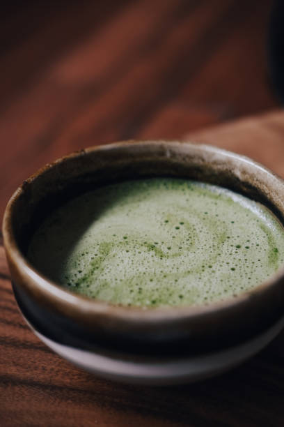 istock Matcha tea with vegan coconut milk 1187362263