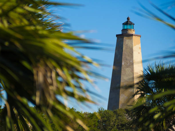 Old Baldy Bald head island lighthouse bald head island stock pictures, royalty-free photos & images
