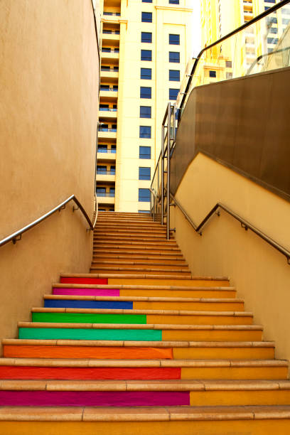 istock Colorful stairway in JBR 1187362297