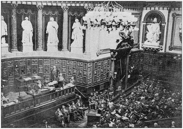istock Antique photo: France High Court parliament 1187362333