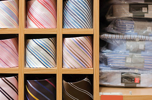istock Shelf with men  wear in shop 118736949