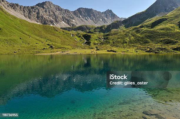 Lago Na Montanha Alpes Suíços - Fotografias de stock e mais imagens de Arosa - Arosa, Alpes Europeus, Alpes suíços