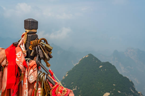red wish tips on HuaShan mountain