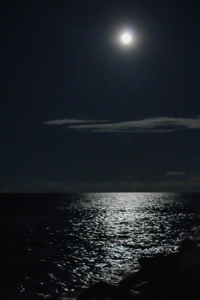 istock Moon is the only thing that looks bright even in the dark. 1187374280