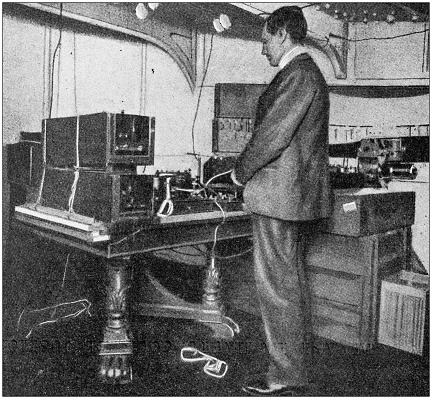 Antique photo: Marconi and his telegraph radio