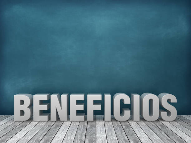 istock BENEFICIOS Spanish 3D Word on Chalkboard Background - 3D Rendering 1187381906