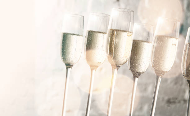 istock Chilled champagne in glasses 1187388343