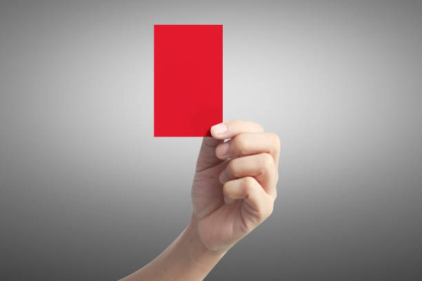 istock Hand holding  Red card with your 1187388597