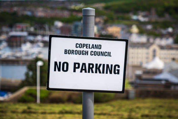 istock Sign: Copeland Borough Council, No Parking 1187390423