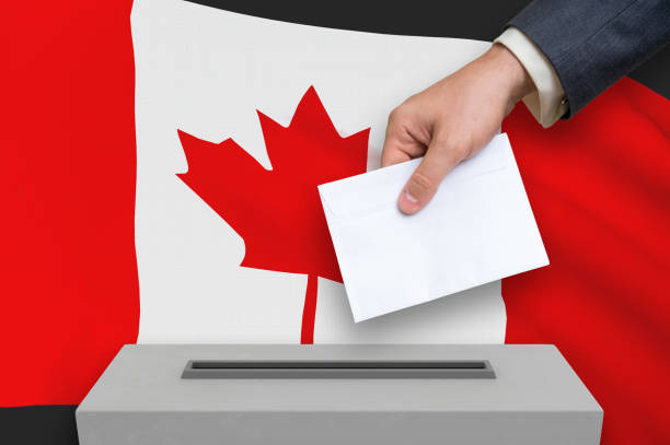 istock Election in Canada - voting at the ballot box 1187391929