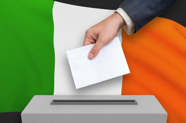 istock Election in Ireland - voting at the ballot box 1187392072