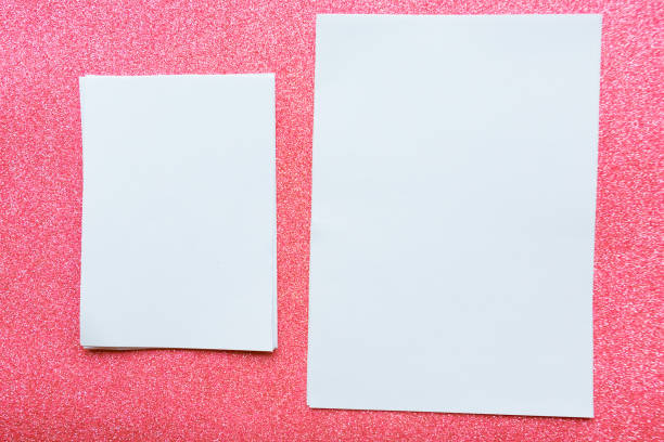 istock two mockup blanks on pink background 1187393758