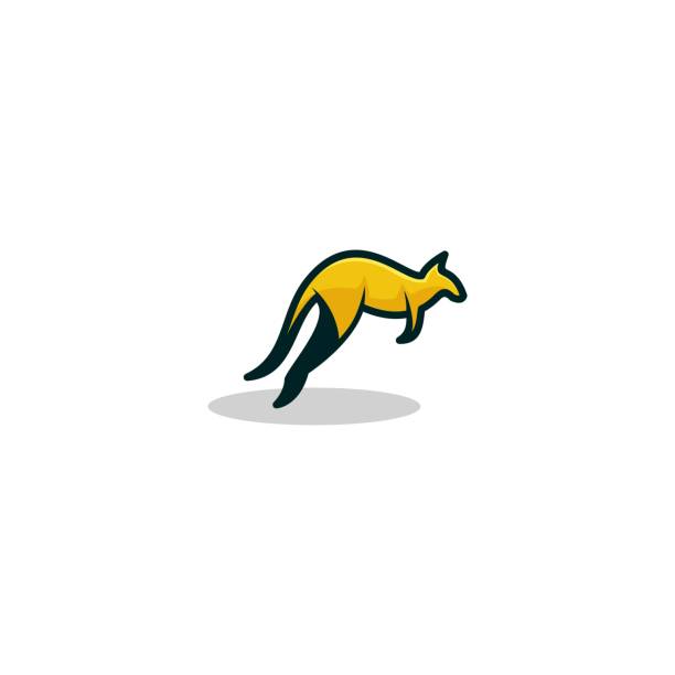 Kangaroo Design concept Illustration Vector Template Kangaroo Design concept Illustration Vector Template. Suitable for Creative Industry, Multimedia, entertainment, Educations, Shop, and any related business joey stock illustrations