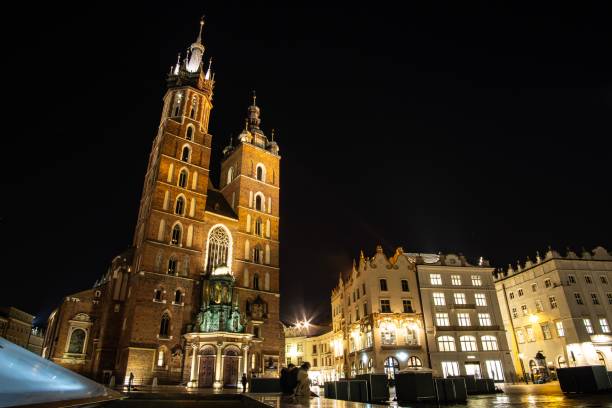 istock Basilica of saint Maria in the night 1187397798