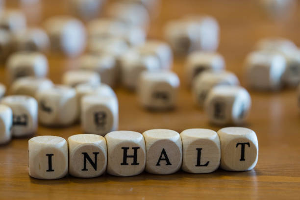 istock Content written in German with wooden cubes 1187399518