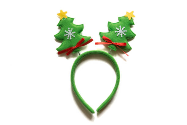 istock Christmas headband with decorative Christmas trees. 1187400630