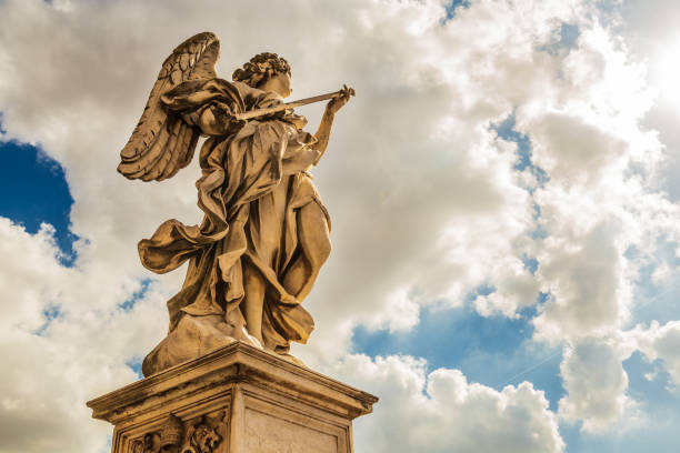 istock Angel statues in Ponte Sant'Angelo 1187400752