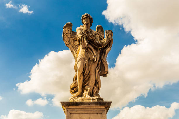 istock Angel statues in Ponte Sant'Angelo 1187400772