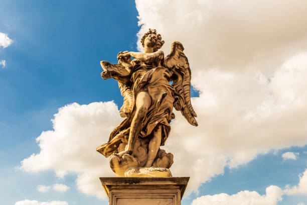 istock Angel statues in Ponte Sant'Angelo 1187400824