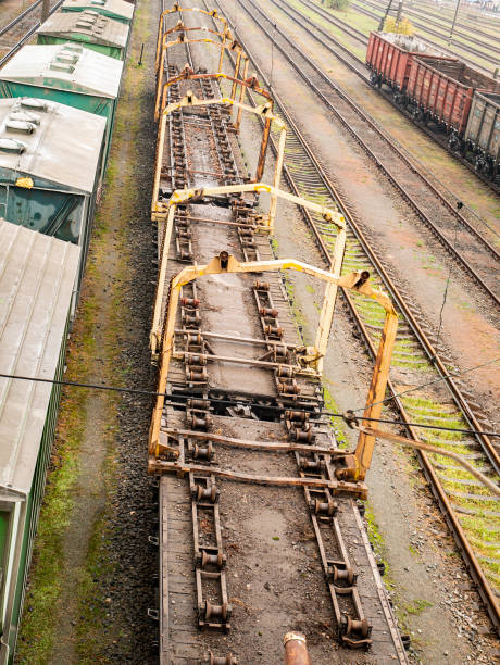 istock Commodity cars on the railway. 1187401681