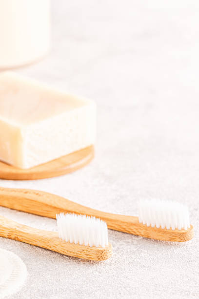 istock Set of eco-friendly bathroom accessories 1187401840