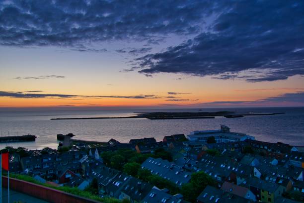 istock Heligoland - island dune - sunrise 1187410030