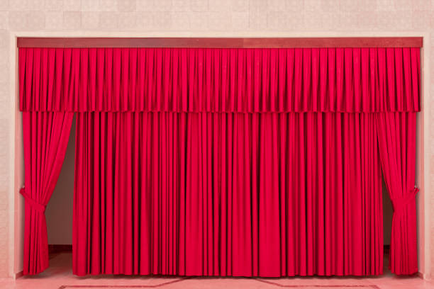 istock Theater interior with red curtains 1187411442