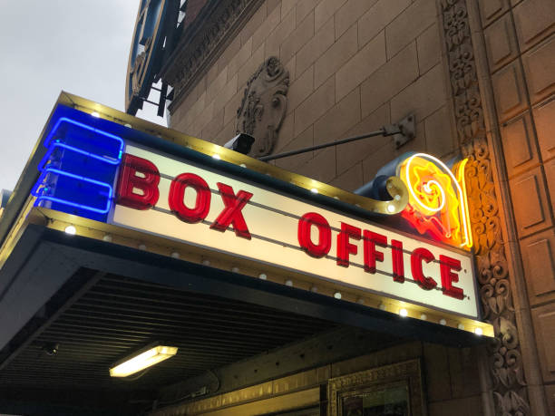 Box Office Neon box office sign. box office photos stock pictures, royalty-free photos & images