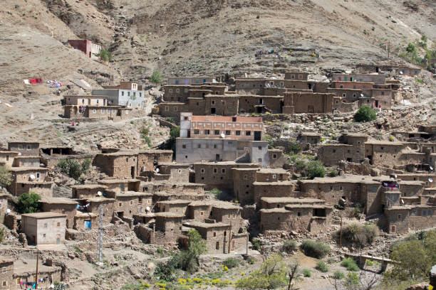 istock Atlas Mountains environment, towns and roads 1187412861