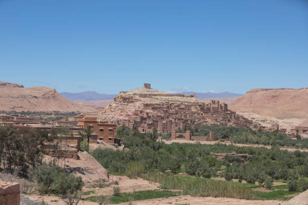 istock Atlas Mountains environment, towns and roads 1187412880