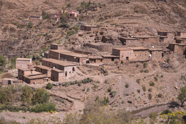 istock Atlas Mountains environment, towns and roads 1187412889