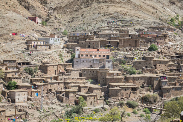 istock Atlas Mountains environment, towns and roads 1187412911