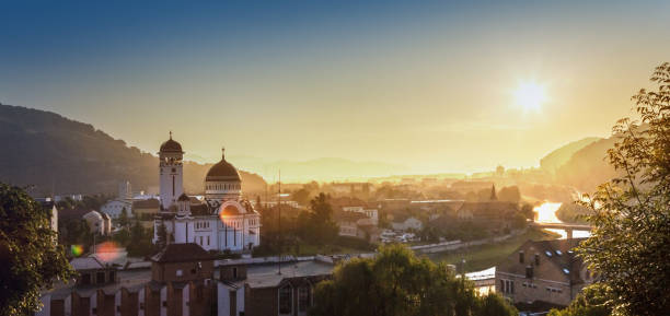 istock Sunset over the old town 1187412985