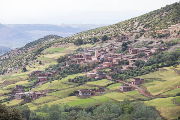istock Atlas Mountains environment, towns and roads 1187412986