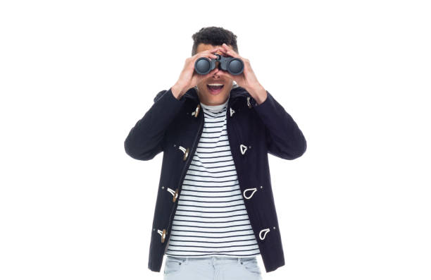 one person / front view / waist up of 20-29 years old adult handsome people / tall person curly hair african ethnicity / african-american ethnicity male / young men wearing jacket / warm clothing who is smiling / happy / cheerful / cool attitude - 5470 imagens e fotografias de stock