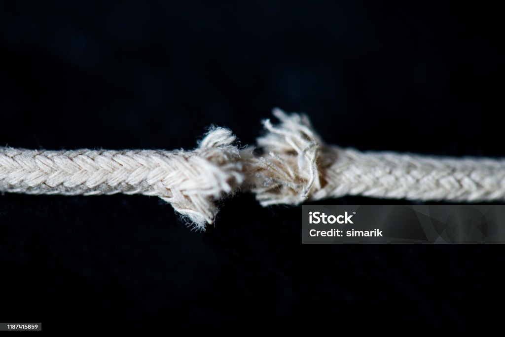 Damaged Rope Stock Photo - Download Image Now - Frayed, Problems