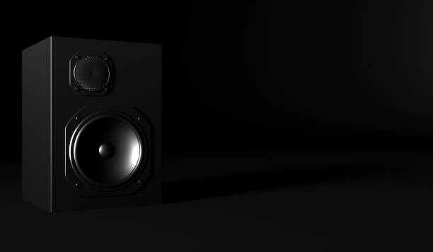 istock black loudspeaker on a black background 1187420340