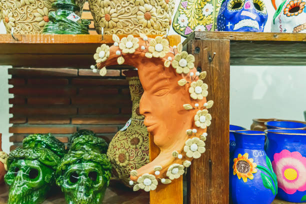 istock Green Pottery village 