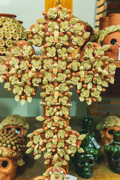 istock Green Pottery village 