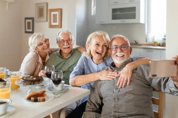 istock Group of Seniors taking Selfie 1187424011