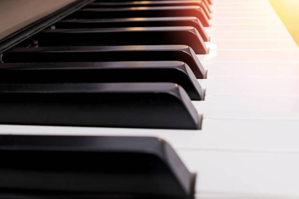 istock Close-up shot of classic piano keyboard 1187426094