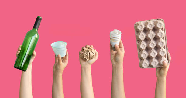 istock Ecology human hand holding stuff for recycle 1187435931