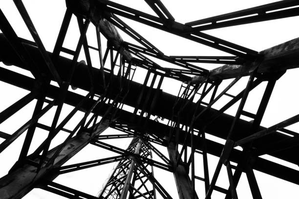istock Black and white abstract industrial backround 1187438633